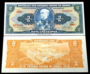 Brazil 2 Cruzeiros 1955 P157Ac