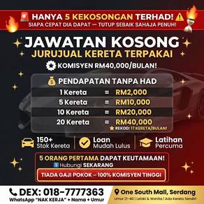 Sales Advisor  / Jurujual USED CAR