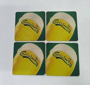 4Pcs Vintage Carlsberg Coaster