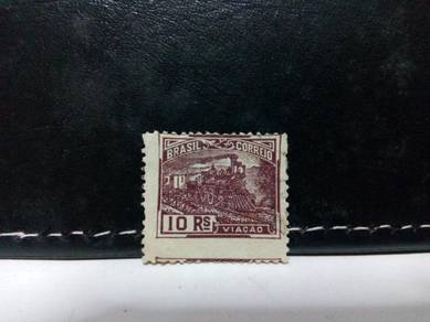 1920 Brazil Stamp, Train