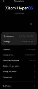 Redmi note 11 pro 5g 