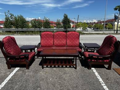 sofa set kayu