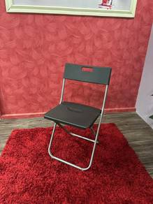 Preloved Ikea Gunde Folding Chair - Black