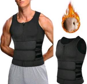 Men Slimming Sauna Zipper Vest