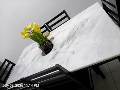 Dining table marble table 6 seater
