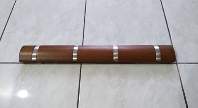 Natural Flip Solid Bamboo 4 - Hook Wall Mounted