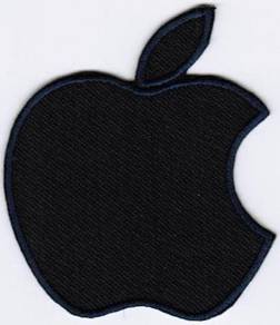 Apple Logo #TDB DARK BLUE Badge Iron On Patch