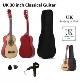 UK 30 Inch Classical Guitar Free Bag Strap 2 Picks