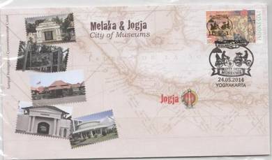 First Day Cover Melaka and Jogja Indonesia 2014
