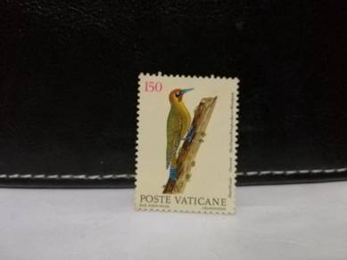 1989 Vaticane Stamp Bird Woodpecker