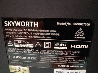 Faulty TV for sale