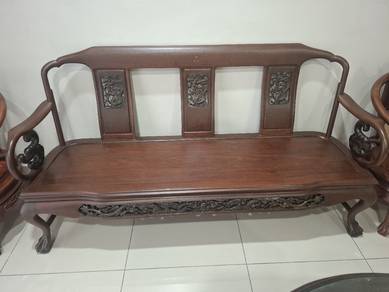 老件中式雕花长椅 / Chinese Carved Wooden Bench（Rosewood ）