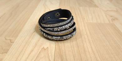 Rock style Cyrstal Rhinestone Grey Bracelet
