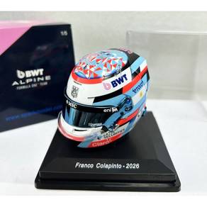 Franco Collapinto Alpine 2026 Helmet 1/5 Scale Spa