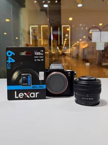 (USED) A7ii Sony + 28-60mm kit lens + 64GB lexar