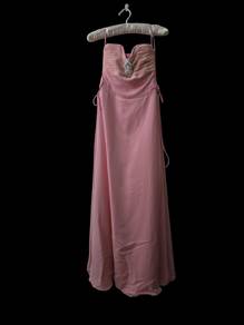 Strapless Chiffon Evening Dress Prom Dress