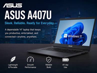 Asus A407U-i3-8130U-4GB-SSD256GB