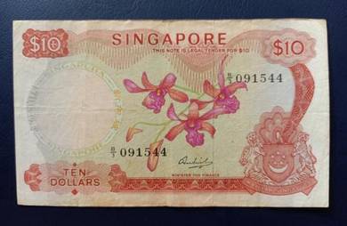 10 Dollars Singapore Orchid series (H.S. Sen)