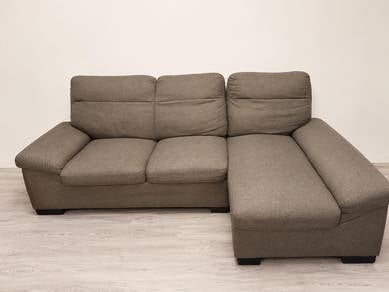 Sofa L-Shape Grey Untuk Dijual – Sungai Besi