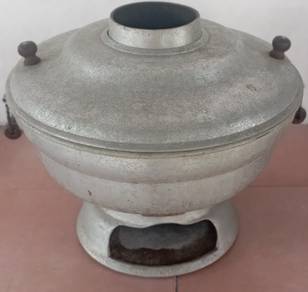 HEAVY DUTY ALUMINIUM STEAM BOAT CHARCOAL Vintage