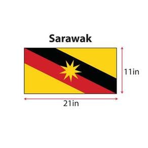 Bendera Sarawak (11" x 21")