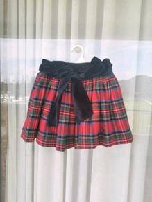 Abercrombie and Fitch Wool Blend  Checked Skirt