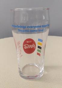 Team coca cola glass cup