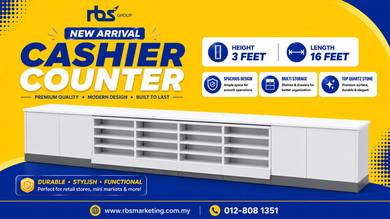 New Cashier Counter - 3ft height 16ft Length
