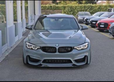 Bmw F32 M4 Bumper Cs Front Lip Gloosy Blk Bodykit