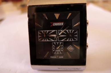 Cruiser Quartz Black Rectangular Dial Watch