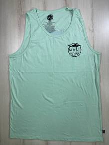 Maui & Sons Green Singlet #DH Used