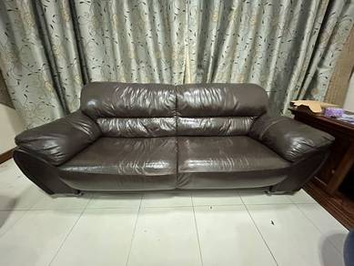 Genuine Leather 3-Seater & 2-Seater Sofa Set