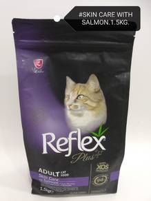 Reflex Plus Cat Food 1.5kg Adult Skin Care Kucing