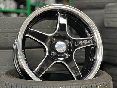 NEW 16 Lenso D1 Rim Myvi Alza CIty Vios Jazz FLX