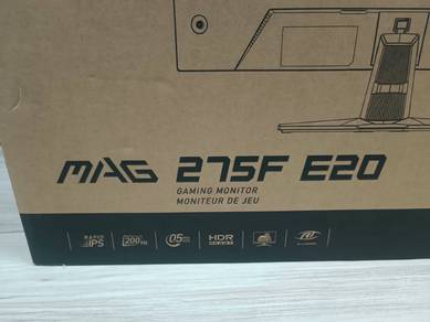 MSI MAG275F E20 27" Gaming Monitor waranty 3 year