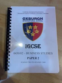 IGCSE Past Papers Business 0450