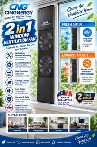 CINGNERGY -- 2 in1 WINDOW VENTILATION FAN