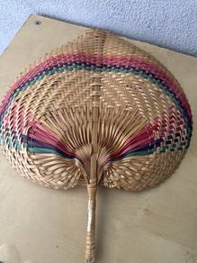 Handmade Woven Fan and Decorative Paper Umbrella