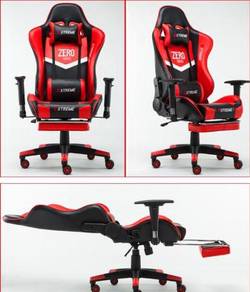 Gaming Chair Kerusi Game Computer RED MERAH 3