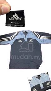 adidas all black rugby jersey vintage