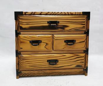 Vintage Japanese Lacquer Wooden Drawer 9.5inch Kam