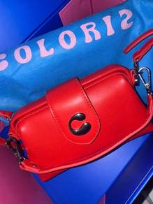 Coloris Red Crossbody Bag with Box and Dust Bag
