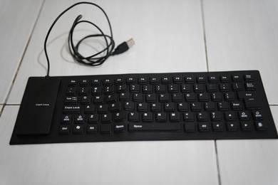 Flexible keyboard usb wired