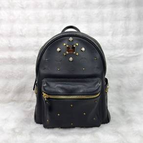 Authentic MCM Backpack Small Black