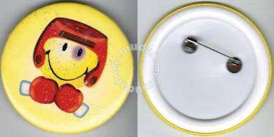 Smiley Happy face #6 Cartoon Button Badge 58mm