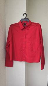 MONKI Women Red Cotton Blouse