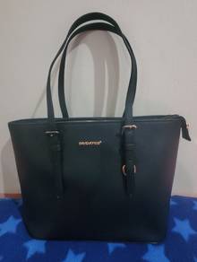 David Jones black tote bag