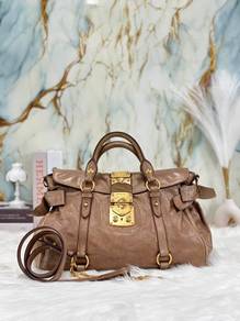 Miu Miu Turnlock Top Handle Bag
