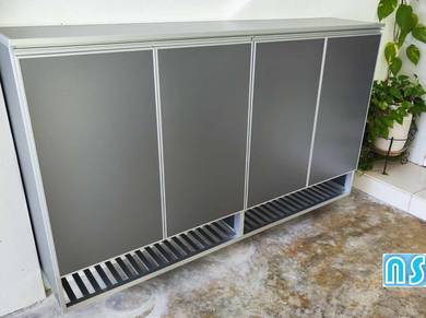 Full Aluminium shoe cabinet custom made