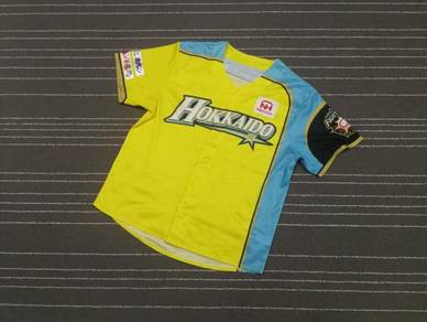 Hokkaido yellow sublimation baseball jerseys L